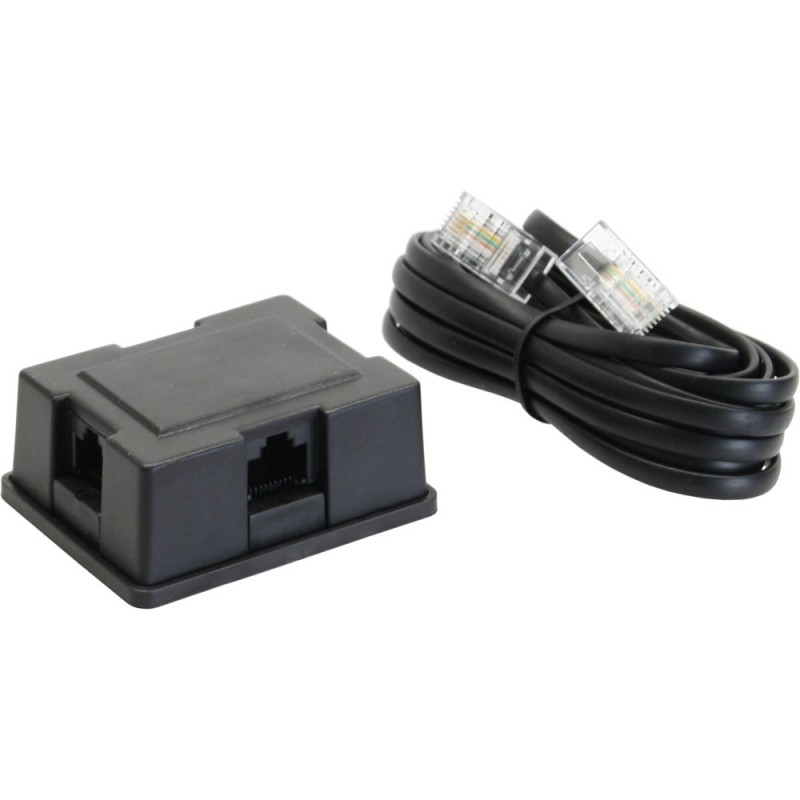 InLine&reg; ISDN Verteiler Box, 3-fach, inkl. Kabel, 3m, mit Widerstand