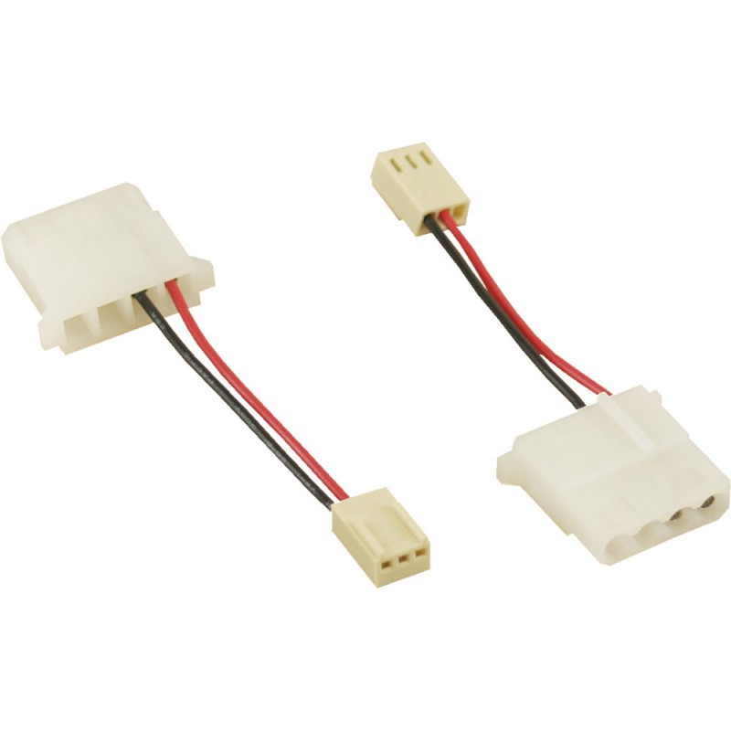 InLine&reg; L&uuml;fter Adapterkabel, 12V DC, 3pol an 4pol