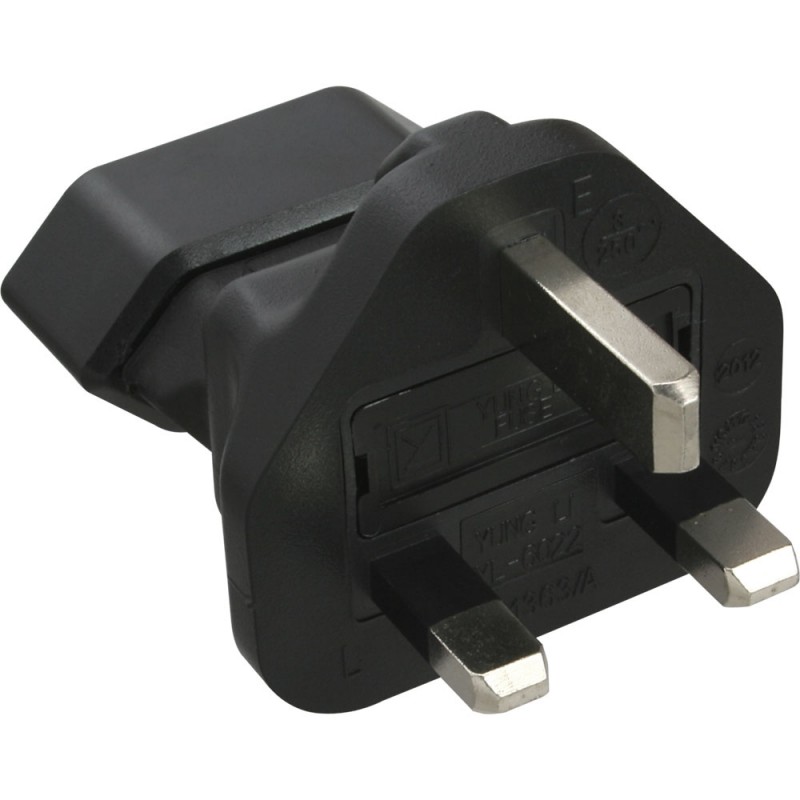 InLine&reg; Netzadapter, England UK Stecker auf Euro-Steckdose, 3 Ampere