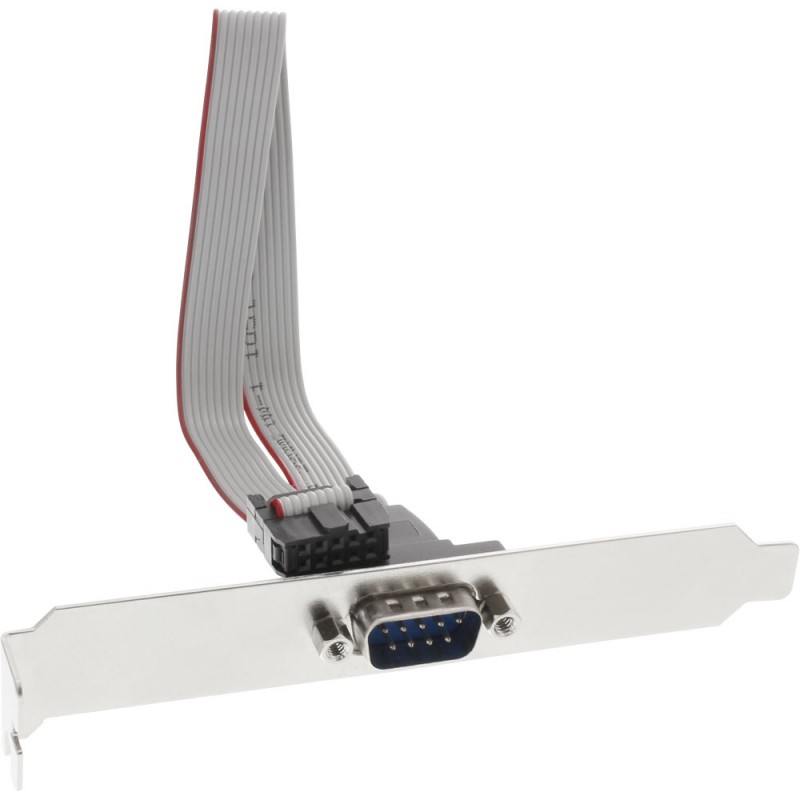 InLine&reg; Serielles Slotblech, 9-pol Stecker an 10-pol Buchsenleiste
