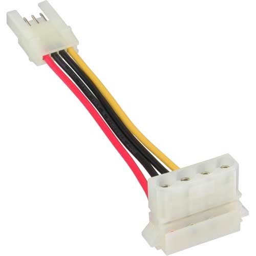 InLine&reg; Strom Adapter, 8,89cm (3,5") Buchse zu 13,34cm (5,25") Stecker, 6cm