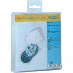 100 Stck. CD/DVD-Schutzh�llen mit einsteckbarer...