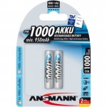 Ansmann NiMH-Akku, Micro (AAA), 1000mAh, 2er Blister...
