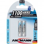 Ansmann NiMH-Akku, Micro (AAA), 1100mAh, 2er Blister...