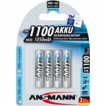 Ansmann NiMH-Akku, Micro (AAA), 1100mAh, 4er Blister...
