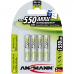 Ansmann NiMH-Akku, Micro (AAA), 550mAh, 4er Pack (5030772)