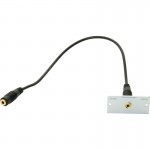Audio 3,5 mm Klinke Blende mit Kabel Bu/Bu KINDERMANN...