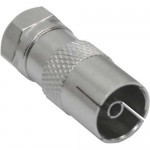 InLine� Adapter F-Stecker (SAT) auf IEC-Buchse (Antenne)
