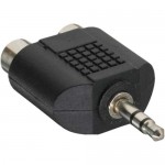 InLine® Audio Adapter, 3,5mm Klinke Stecker an 2x Cinch Buchse, Stereo