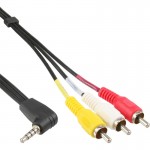InLine� Audio/Video Kabel, 3,5mm 4pol Stecker auf 3x...