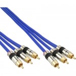 InLine� Cinch Kabel AUDIO/VIDEO, PREMIUM, vergoldete...