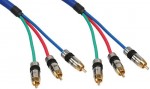 InLine� Cinch Kabel RGB VIDEO, PREMIUM, vergoldete...