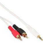 InLine� Cinch/Klinke Kabel, 2x Cinch Stecker an 3,5mm...