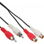 InLine� Cinch Verl�ngerung, 2x Cinch, Stecker /...