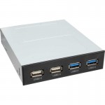 InLine� Frontpanel f�r den Floppy Schacht, 2x...