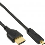 InLine� HDMI Micro Superslim Kabel A an D, High Speed...
