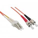 InLine� LWL Duplex Kabel, LC/ST 50/125�m, 1m