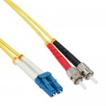 InLine� LWL Duplex Kabel, LC/ST 9/125�m, 10m