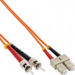 InLine� LWL Duplex Kabel, ST/SC, 50/125�m, 2m