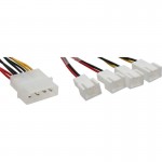 InLine� L�fter Adapterkabel, 2x 12V und 2x 5V,...