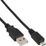 InLine� Micro-USB 2.0 Kabel, USB-A Stecker an Micro-B...