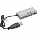 InLine� Mini USB 2.0 4-Port Hub, silber