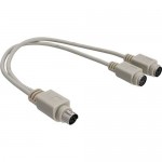 InLine� PS/2 Y-Kabel, Maus+Tastatur an Notebook