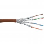 InLine� Patchkabel Cat.6 S/FTP (PiMf), braun, AWG27,...
