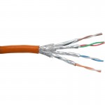 InLine� Patchkabel Cat.6 S/FTP (PiMf), orange, AWG27, PVC, CU, 100m