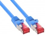 InLine� Patchkabel, S/FTP (PiMf), Cat.6, blau, 0,25m