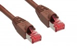 InLine� Patchkabel, S/FTP (PiMf), Cat.6, braun, 0,3m