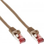 InLine� Patchkabel, S/FTP (PiMf), Cat.6, braun, 10m