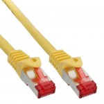 InLine� Patchkabel, S/FTP (PiMf), Cat.6, gelb, 0,25m