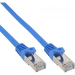 InLine� Patchkabel, SF/UTP, Cat.5e, blau, 0,25m