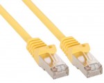 InLine� Patchkabel, F/UTP, Cat.5e, gelb, 0,3m