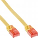 InLine� Patchkabel flach, U/UTP, Cat.6, gelb, 2m