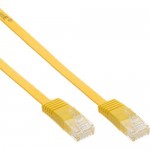 InLine� Patchkabel flach, U/UTP, Cat.6, gelb, 5m