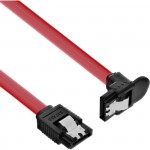 InLine� SATA 6Gb/s Kabel, mit Lasche, gewinkelt, 0,3m