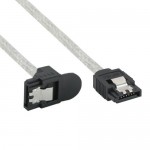 InLine� SATA 6Gb/s Kabel rund, mit Lasche, gewinkelt, 1m