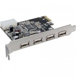 InLine� Schnittstellenkarte, USB 2.0, 4x extern + 1x...