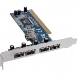 InLine� Schnittstellenkarte, USB 2.0, 4x extern + 1x...