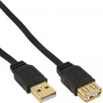 InLine� USB 2.0 Flachkabel Verl�ngerung, A...