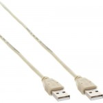 InLine� USB 2.0 Kabel, A an A, beige, 5m