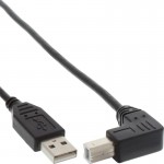 InLine� USB 2.0 Kabel, A an B unten abgewinkelt,...