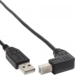 InLine� USB 2.0 Kabel, A an B unten abgewinkelt,...