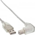 InLine� USB 2.0 Kabel, A an B unten abgewinkelt,...