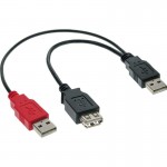 InLine� USB 2.0 Y-Anschlusskabel, 2x Stecker A an...
