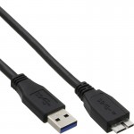 InLine� USB 3.0 Kabel, A an Micro B, schwarz, 1,5m