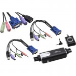 KVM Switch, 2-fach, ATEN Hybrid Petite CS52A, PS/2, USB...
