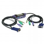 KVM Switch, ATEN, 2-fach, CS62A, PS/2+Audio